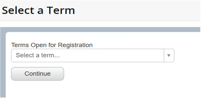 Screenshot of a dropdown menu